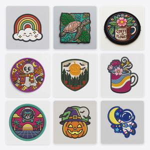 Vintage Positivity, Celestial Space & Spooky Bestickte Aufnäher