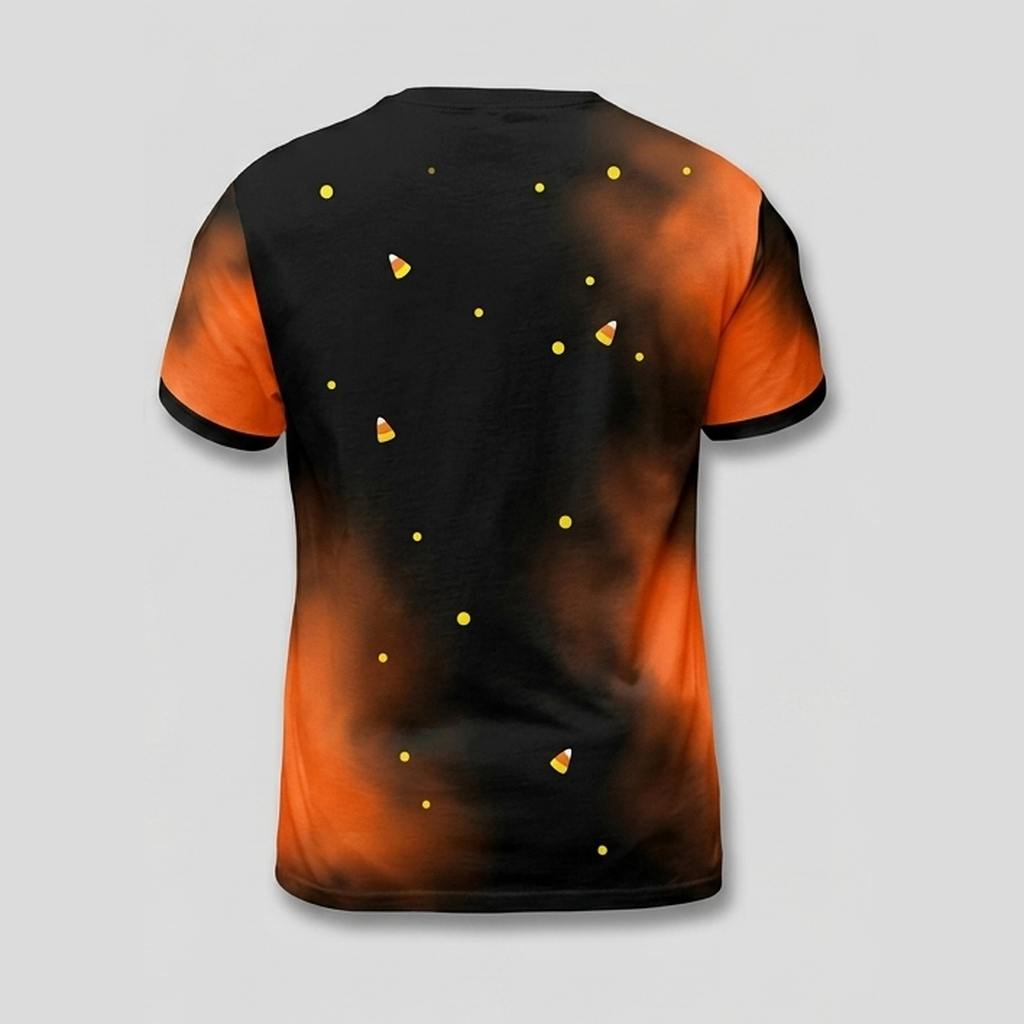 Pop Art Candy Corn Ghost Pyramid Aop Tshirt