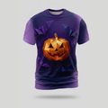 Origami Geometric Bat Faceted Pumpkin Aop Tshirt