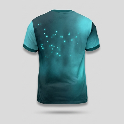 Bioluminescent Mushroom Forest Skull Aop Tshirt