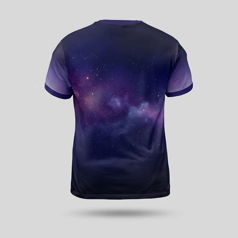 Cosmic Galaxy Glas Kürbis Laterne Aop T-Shirt