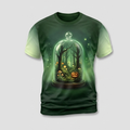Verzaubertes Kürbis-Terrarium Gruselwald Allover-Print T-Shirt