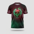 Verzauberter Giftapfel Spinnennetz-Spitze Aop T-Shirt